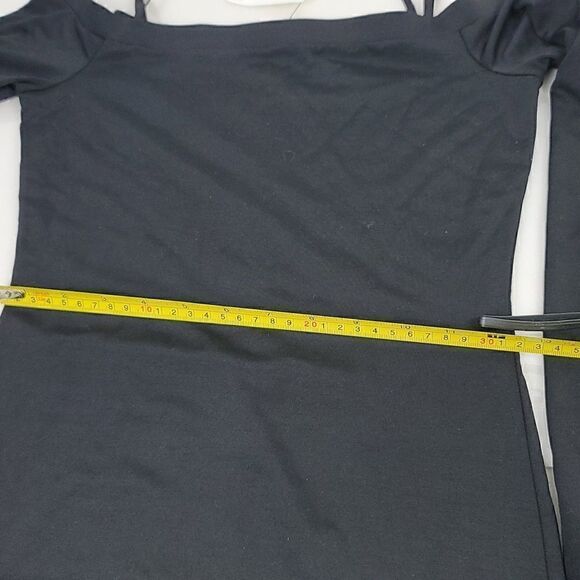 T By Alexander Wang Black Off Shoulder Dress Size XS - Picture 8 of 12